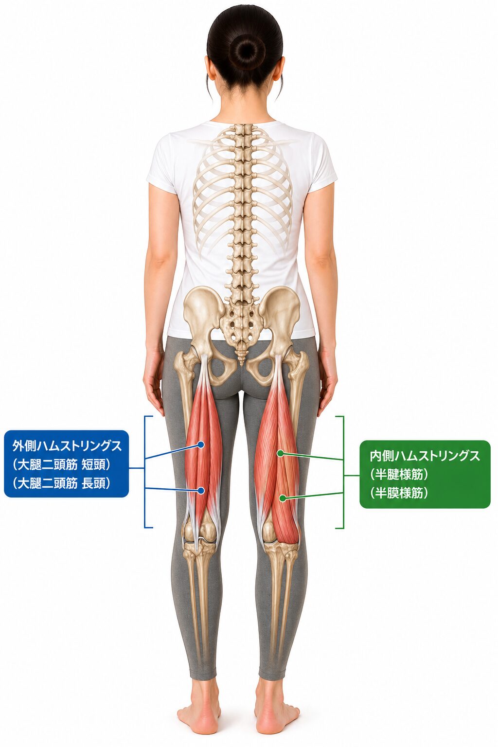 ハムストリングスの短縮イメージ