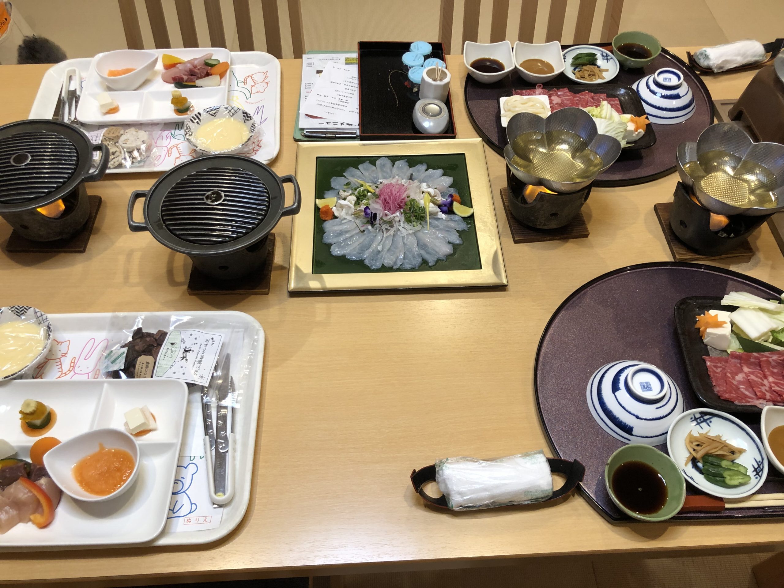 南風楼の夕食料理(2023年10月)