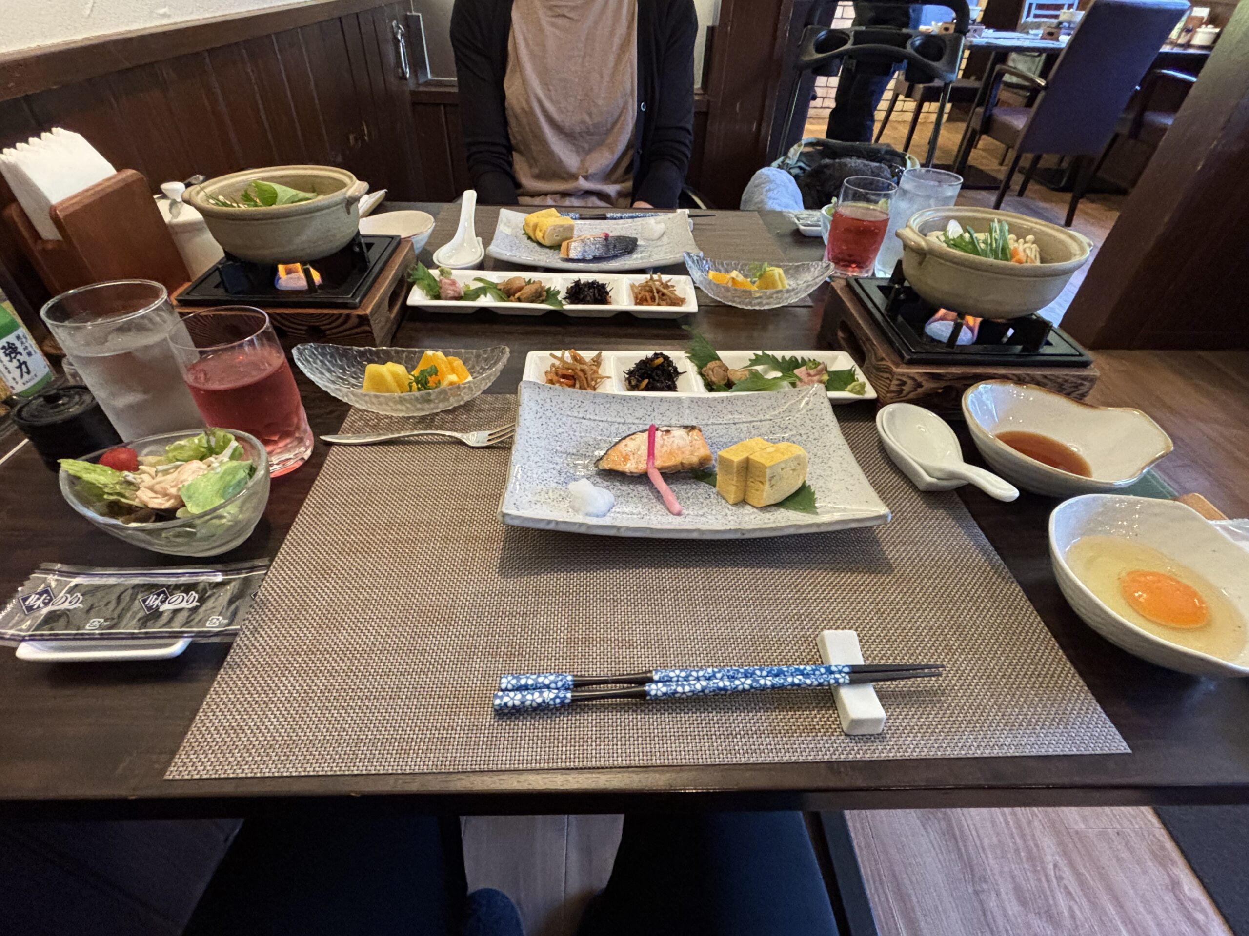 朝食の様子