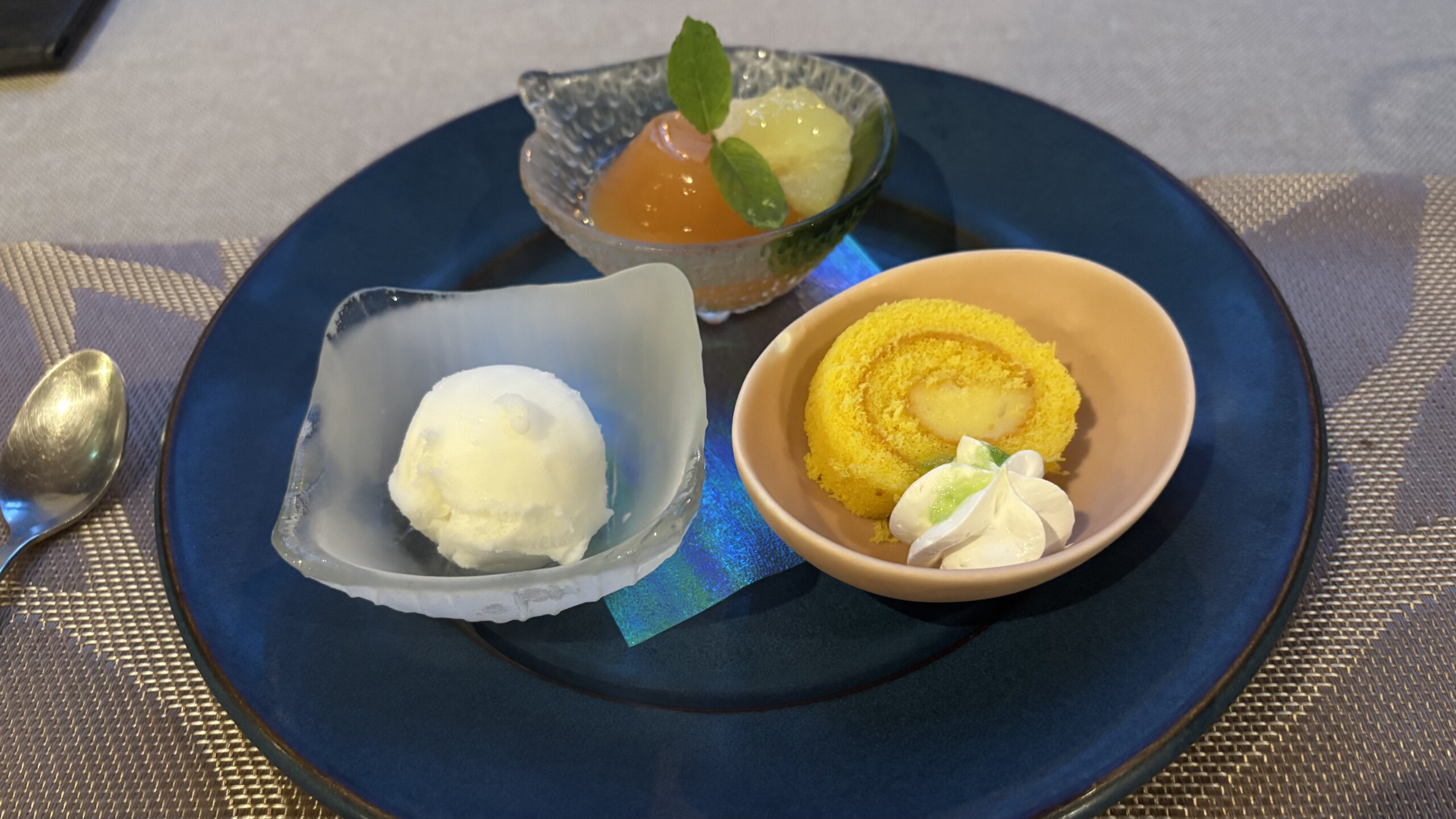 夕食のデザート
