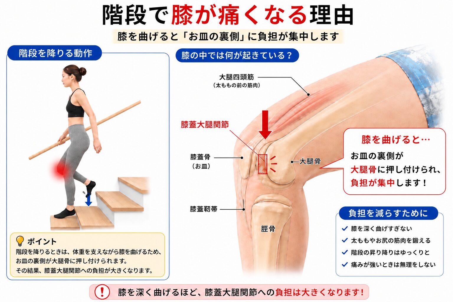 階段で膝が痛い