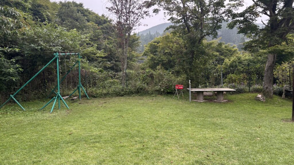 ドッグランの奥にあるブランコ
